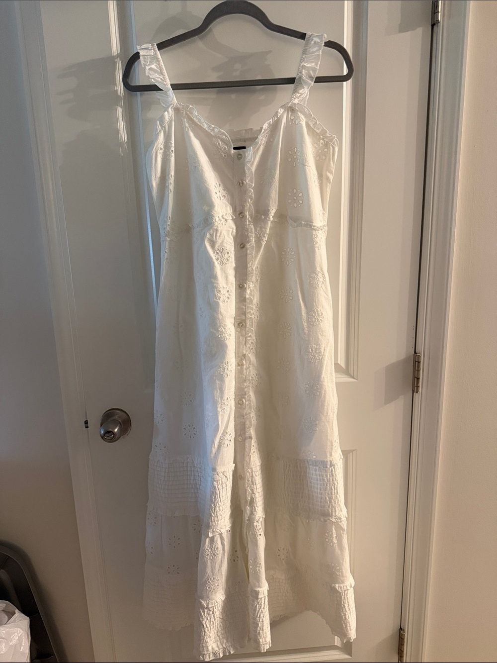 GAP White Eyelet Maxi Dress